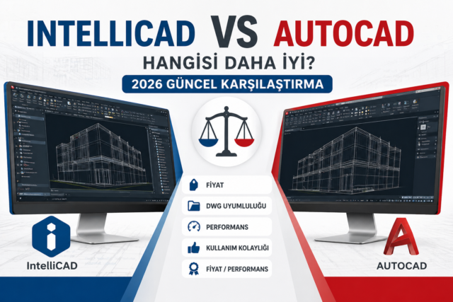 IntelliCAD vs AutoCAD: Hangisi Daha İyi? (2026 Güncel Karşılaştırma)